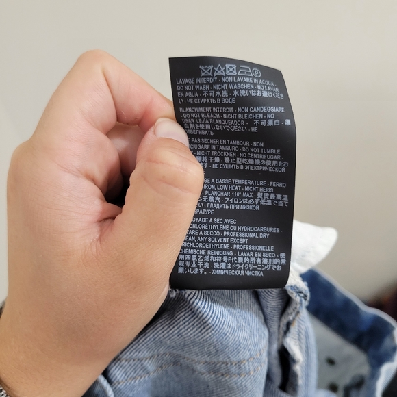 Saint Laurent denim jean shorts high rise Bermuda 27 - Picture 9 of 9